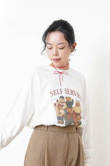 Winter bear tee top