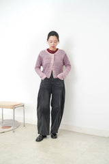 Black 3D cut jeans