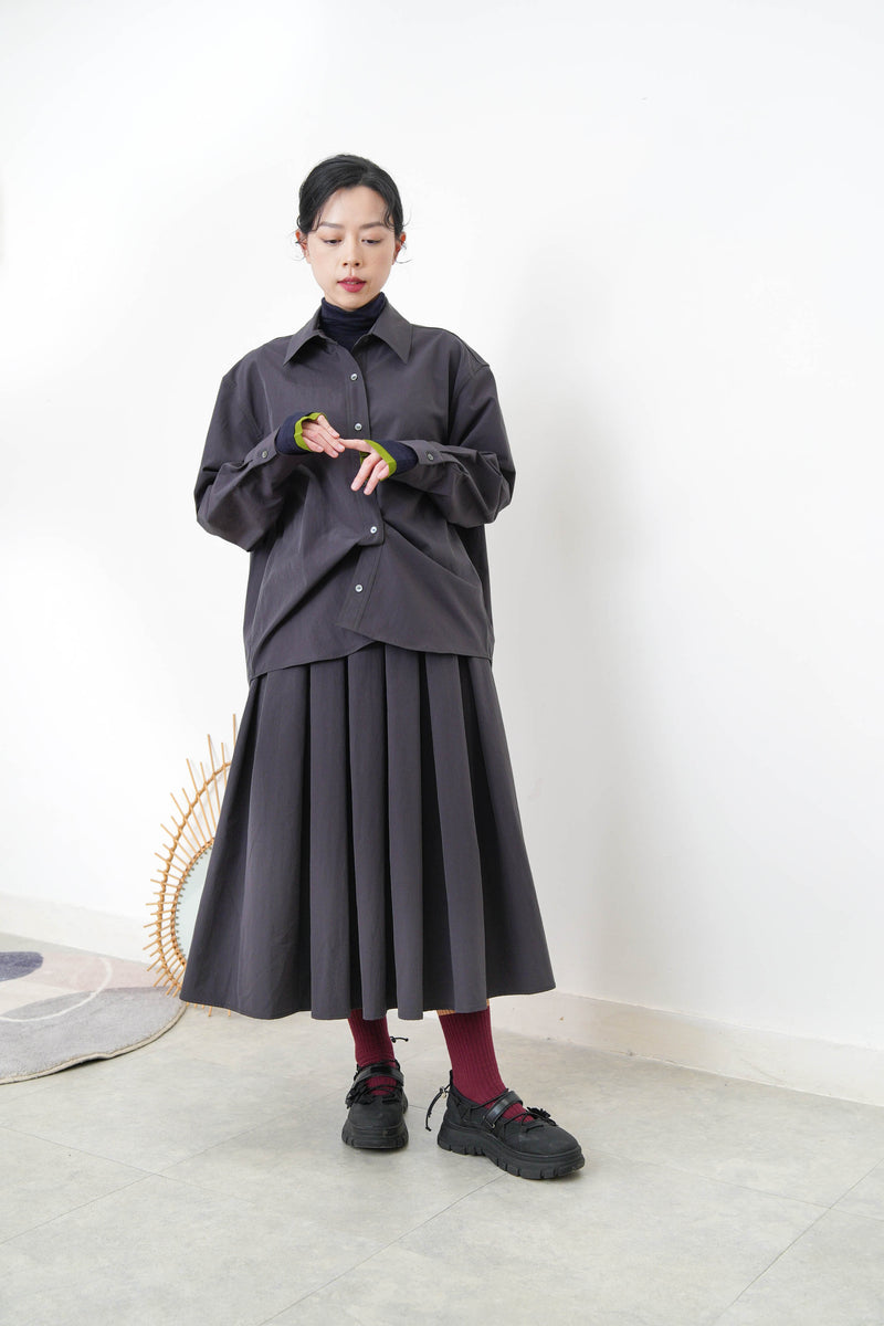 Charcoal oversized shirt