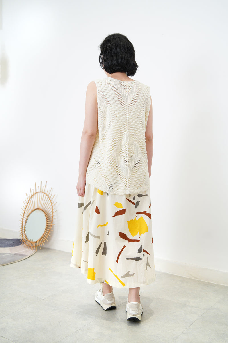 Ivory 3D texture vest