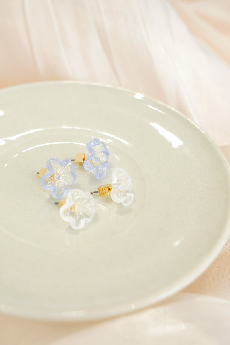 Glass Flower Earrings