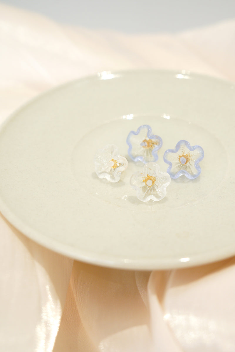 Glass Flower Earrings