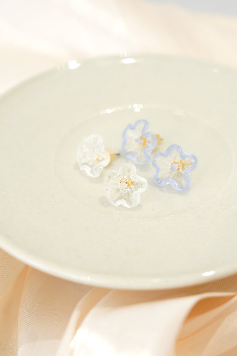 Glass Flower Earrings