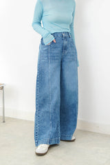 Sky blue soft cotton top