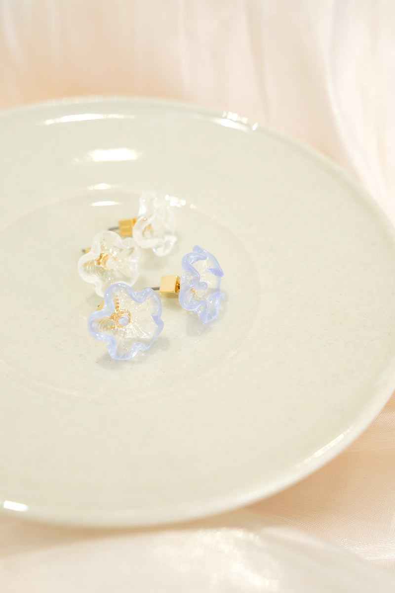 Glass Flower Earrings