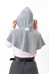 Mustard wool knit cape