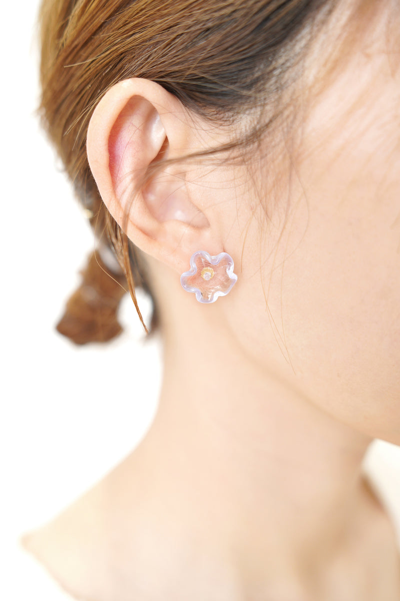 Glass Flower Earrings