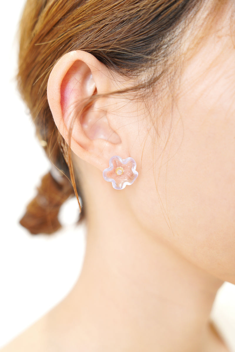 Glass Flower Earrings