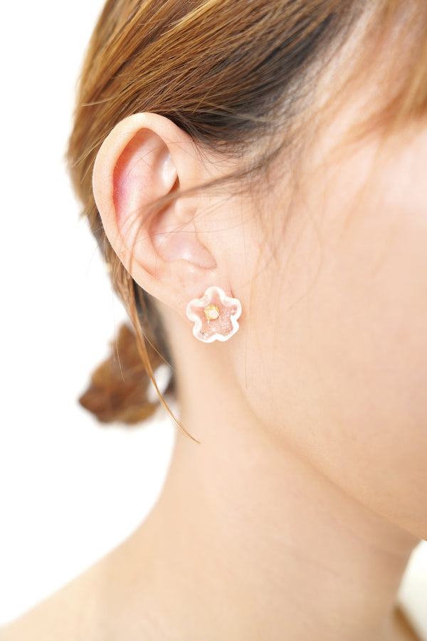 Glass Flower Earrings