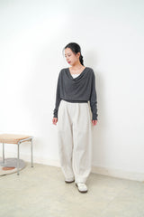 Light grey barrel pants