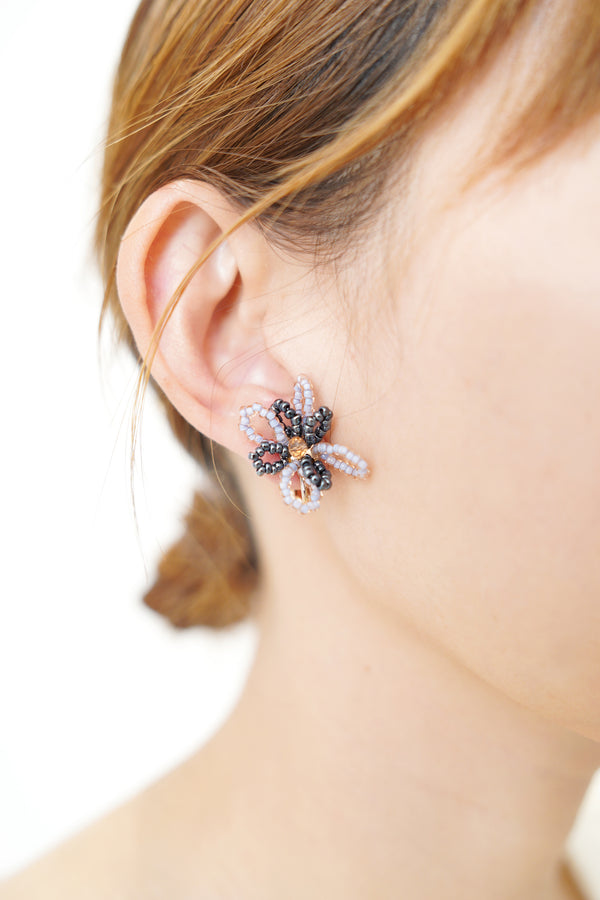 Beaded Flower Earrings