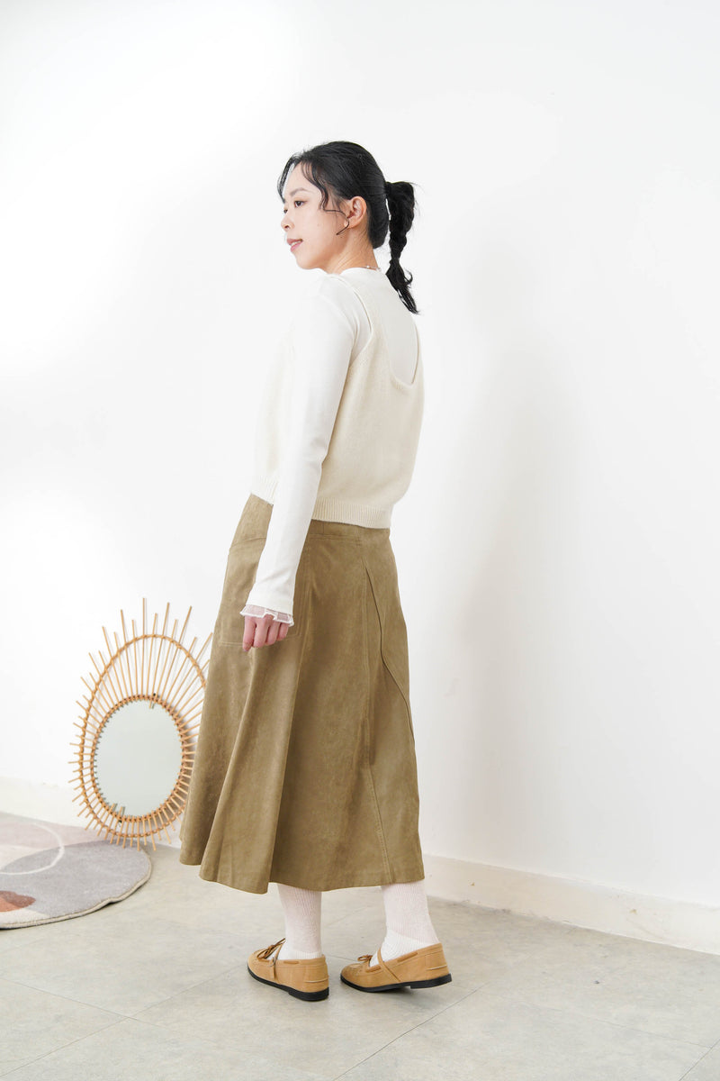 Ivory knit cami in ribbon embroidery