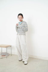 Light grey barrel pants