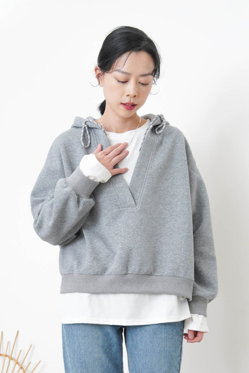 Grey hoodies with Tee inner