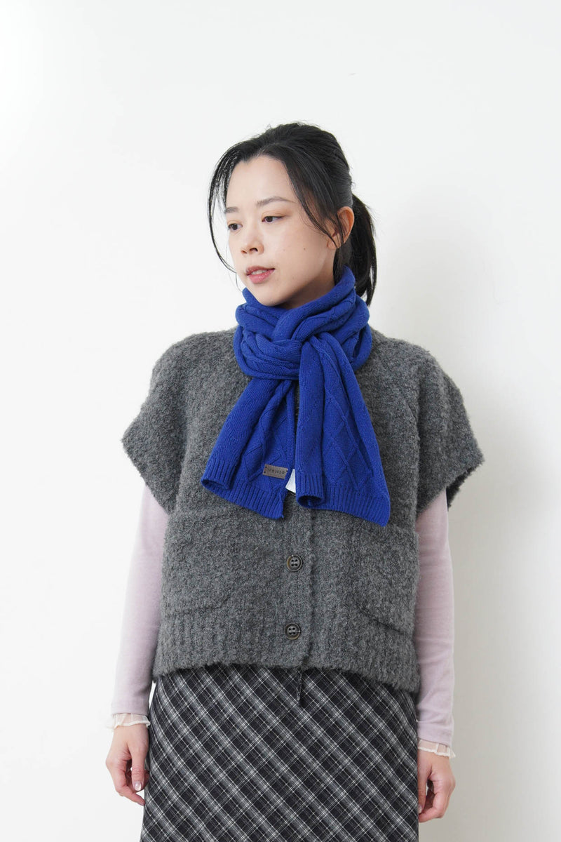 Dark grey soft knit vest