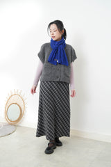 Dark grey soft knit vest