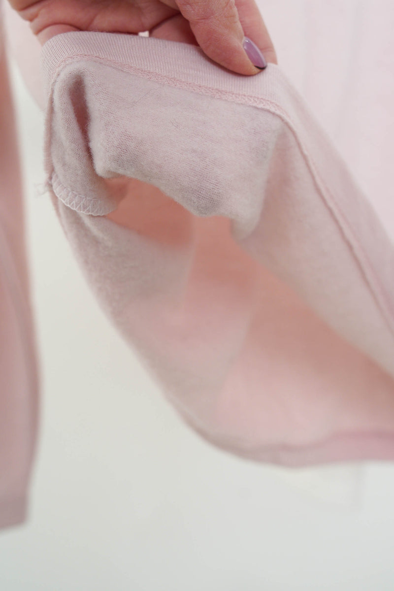 Tee top with inner fleece