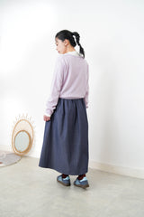 Lavender cashmere v neck sweater