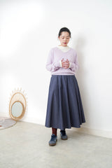 Lavender cashmere v neck sweater