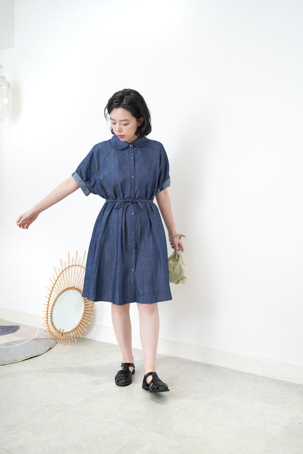 Summer denim one piece w/ straps