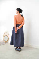 Orange ruffle fringe inner