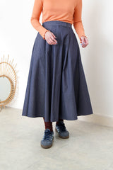 Dark blue A line skirt
