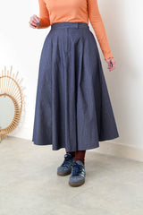 Dark blue A line skirt