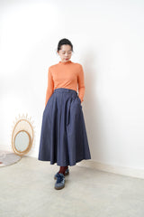 Dark blue A line skirt