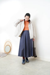 Orange ruffle fringe inner