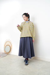 Blue ruffle fringe inner