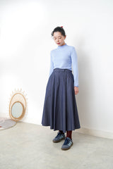 Blue ruffle fringe inner