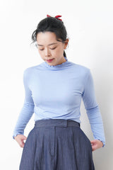 Blue ruffle fringe inner