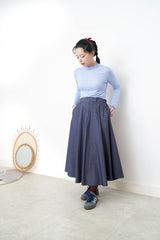 Blue ruffle fringe inner