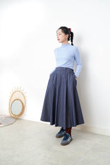 Blue ruffle fringe inner