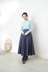 Teal soft funnel neck inner