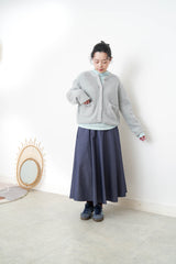 Grey 90% merino wool cardigan