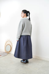 Grey 90% merino wool cardigan