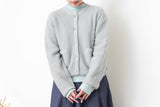 Grey 90% merino wool cardigan