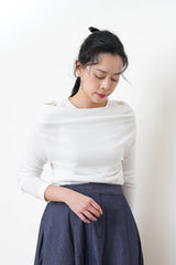 White off shoulder w/ inner vest