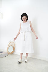 Checked layers summer vest