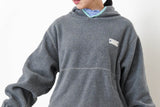 Grey fleece hoodies  w/ contrast line