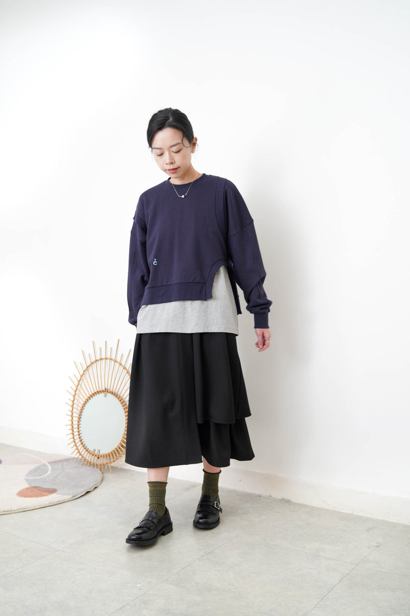 Grey cotton tee