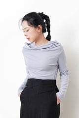 Grey off shoulder w/ inner vest