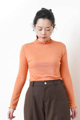 Orange ruffle fringe inner