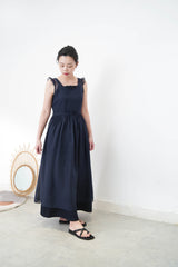 Navy chiffon dress