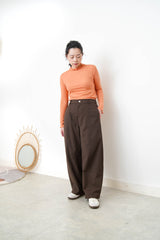 Orange ruffle fringe inner