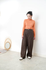 Orange ruffle fringe inner