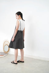 Charcoal cami dress w/ adj. straps