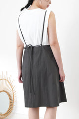 Charcoal cami dress w/ adj. straps