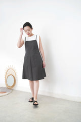 Charcoal cami dress w/ adj. straps